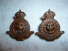 M25 - The York Rangers Collar Badge pair, 1922-36 issue